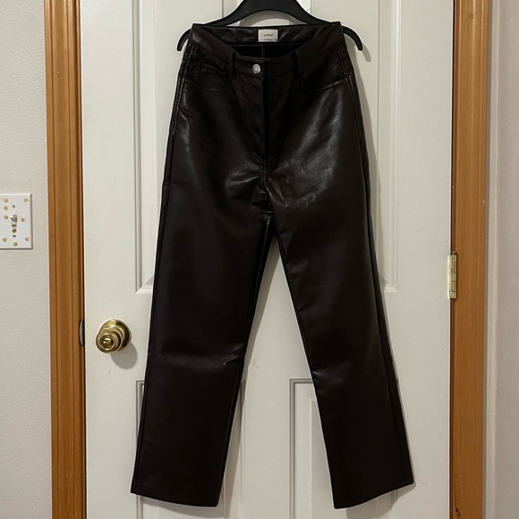 ARITZIA MELINA PANT Rich Mocha Brown - Picture 2 of 4